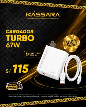 COMBO Cargador Turbo 67W