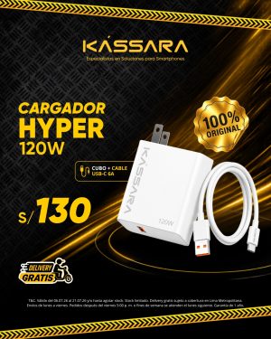 COMBO Cargador Hyper 120W